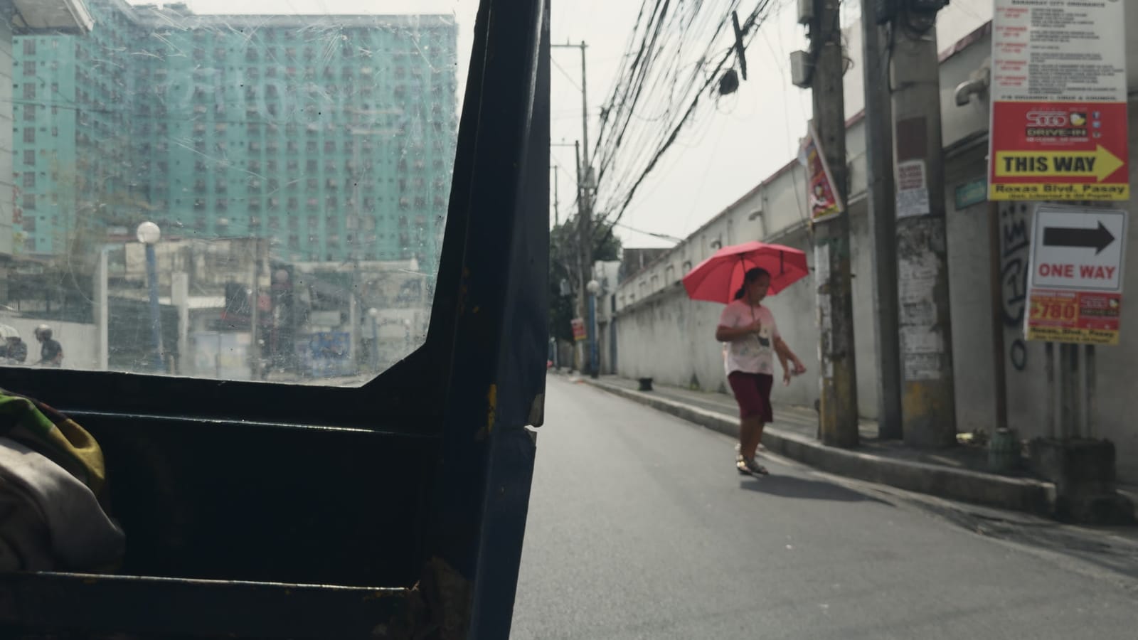 6 Years, applied to log footage of a street in Manila