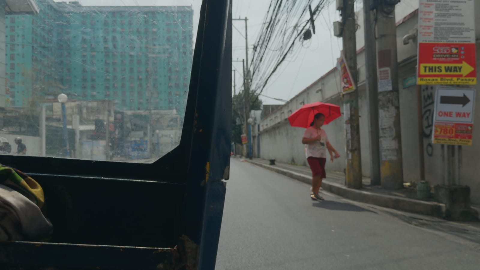 Beach Rats, applied to log footage of a street in Manila