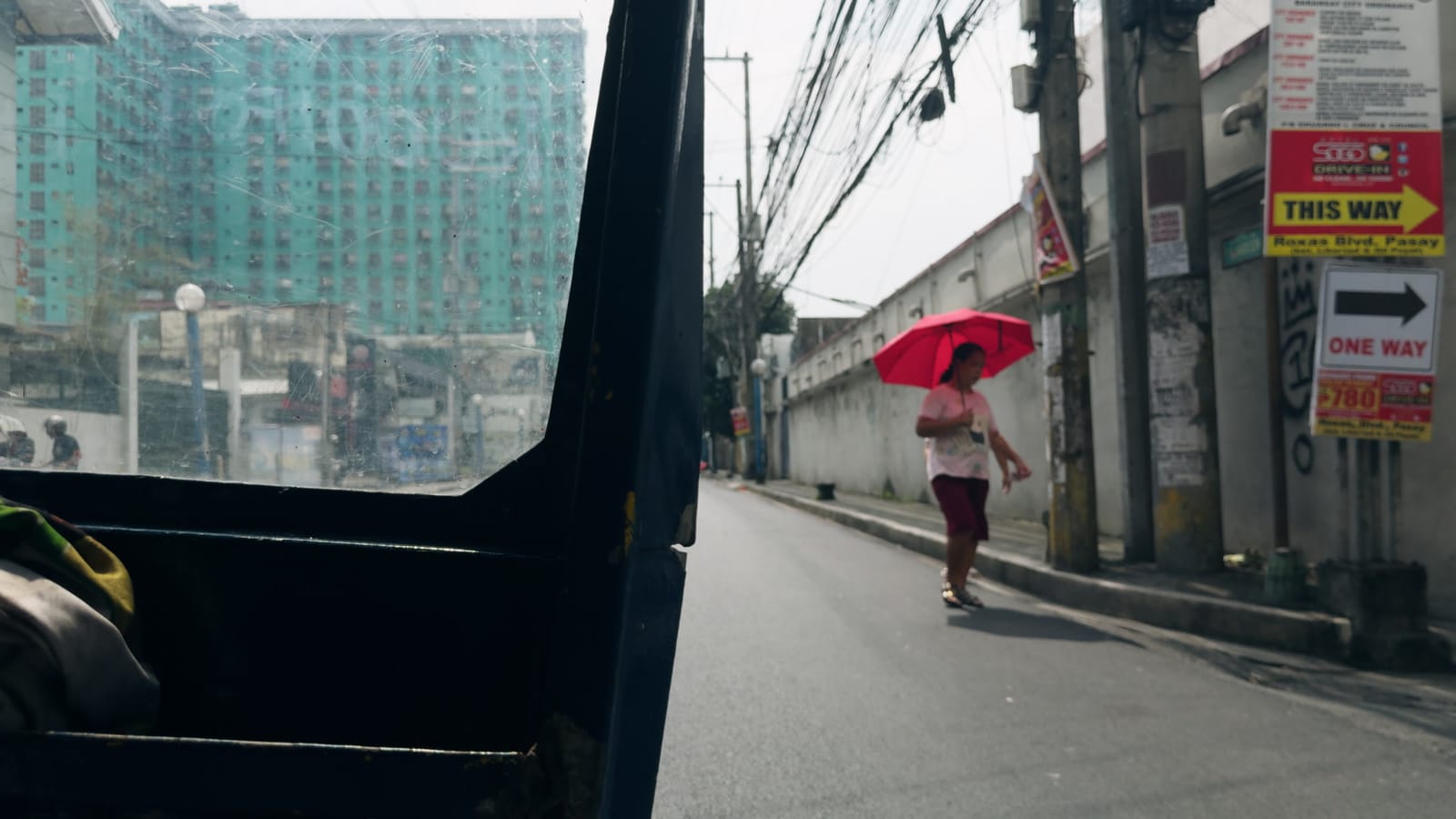 Before I Disappear, applied to log footage of a street in Manila