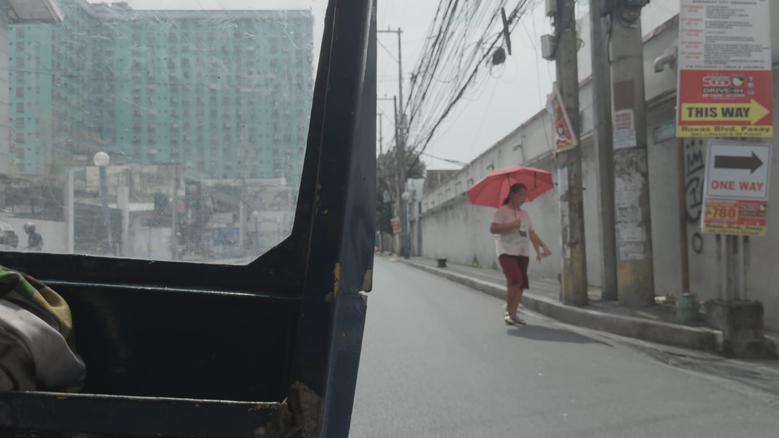 Margaret, applied to log footage of a street in Manila