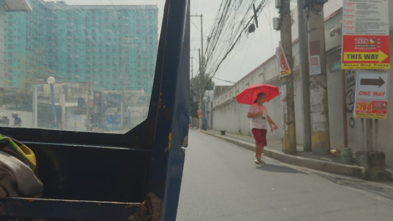 The Bubble, applied to log footage of a street in Manila