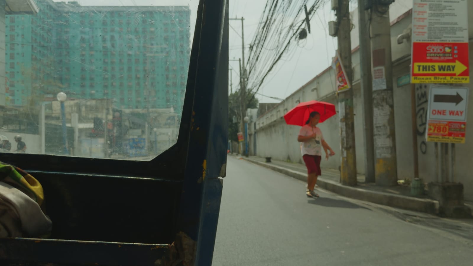 Thirst, applied to log footage of a street in Manila