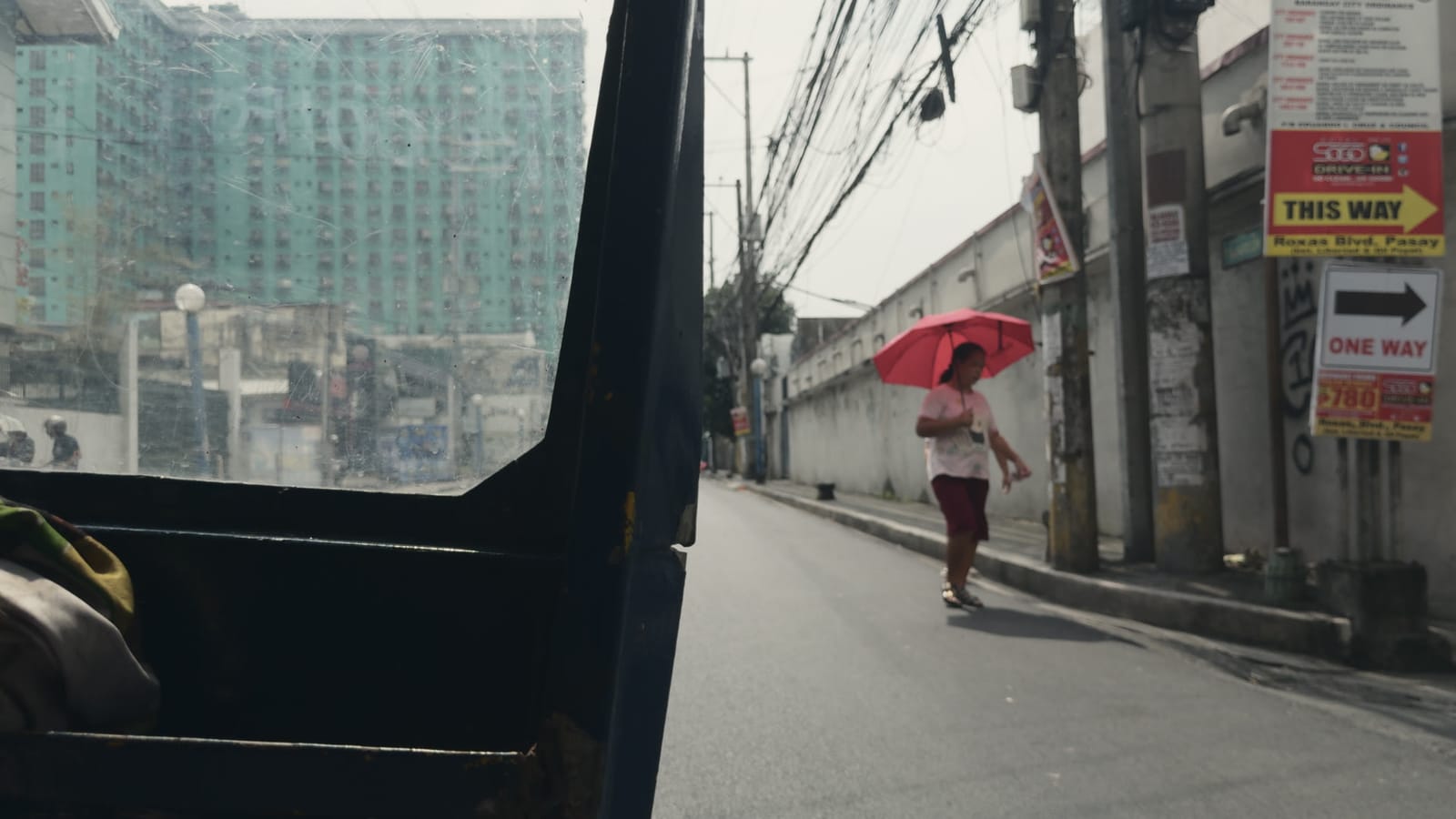 Train Dreams, applied to log footage of a street in Manila