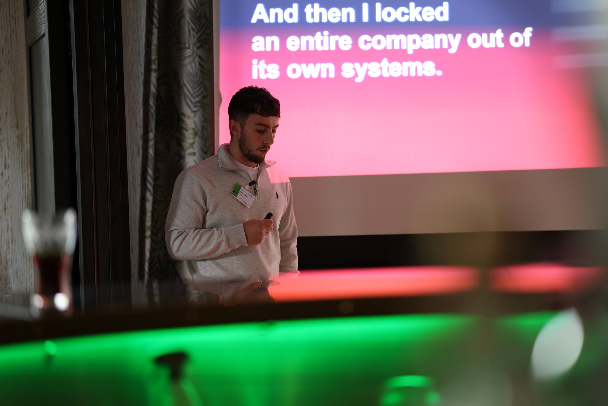 Business events: A speaker’s story at a networking talk