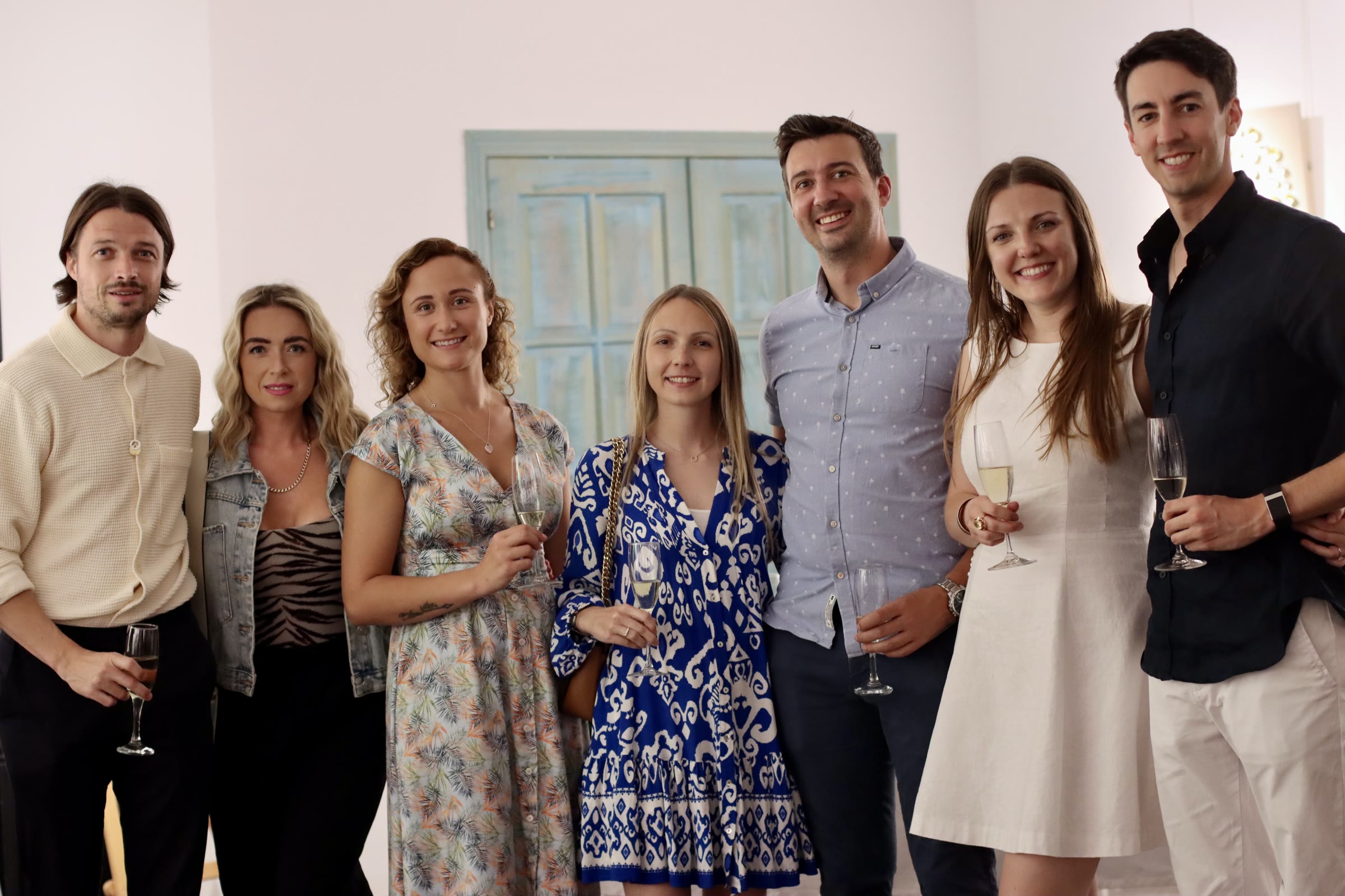 Gallery opening & press: The artist with guests