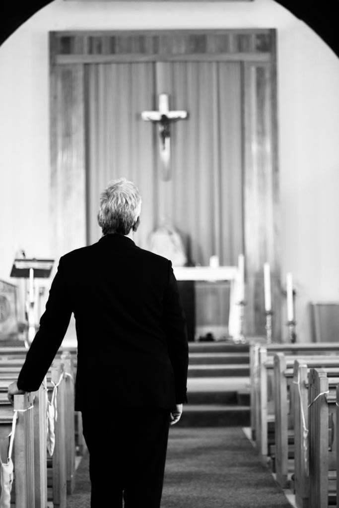 Portraits: Walking towards the altar