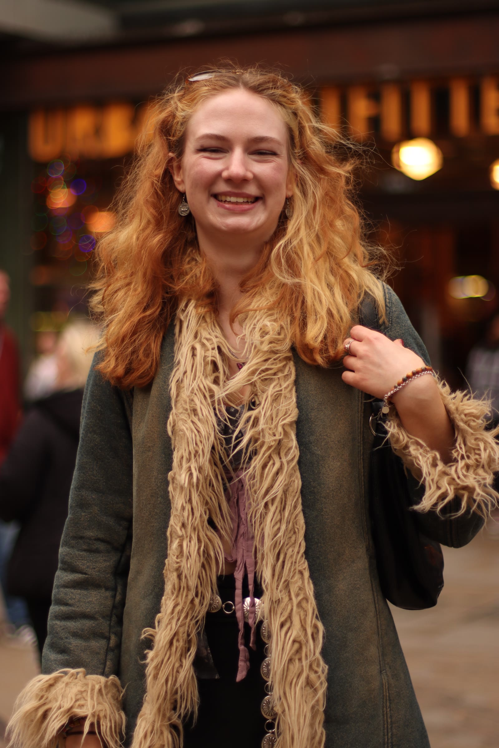 Strangers in the city: Red curls and a shaggy coat