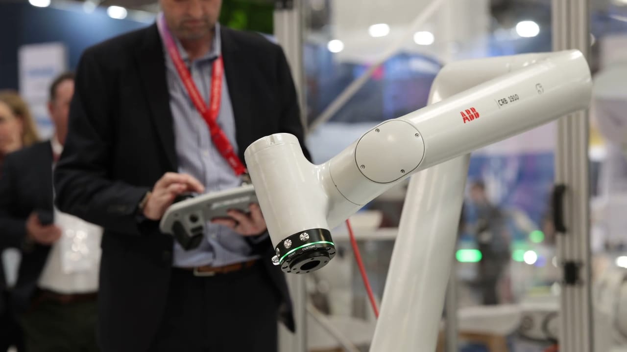 A launch on the ABB stand at MACH