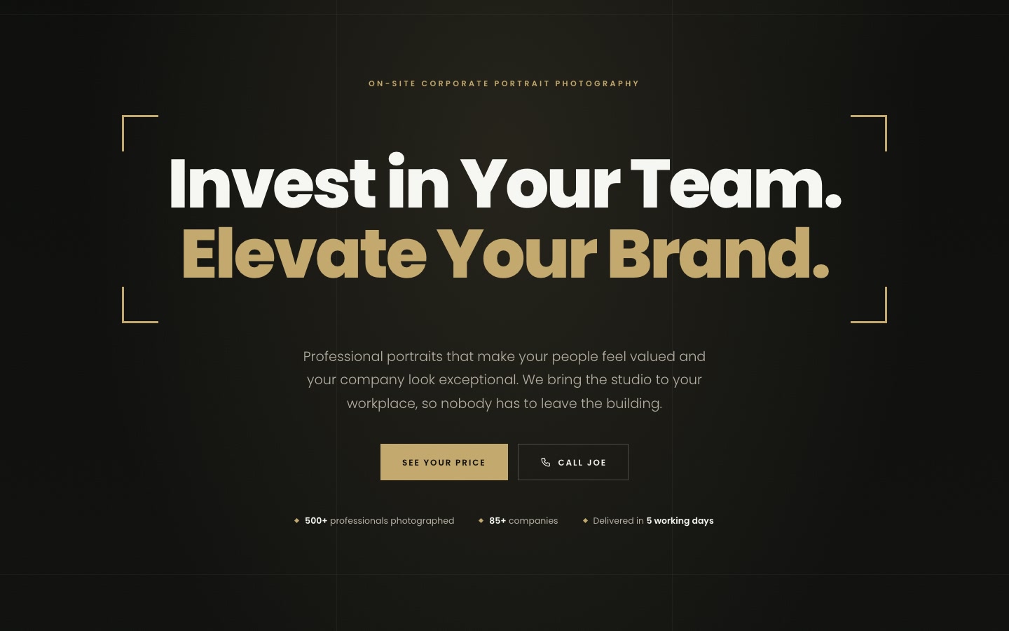 Company Portraits home page
