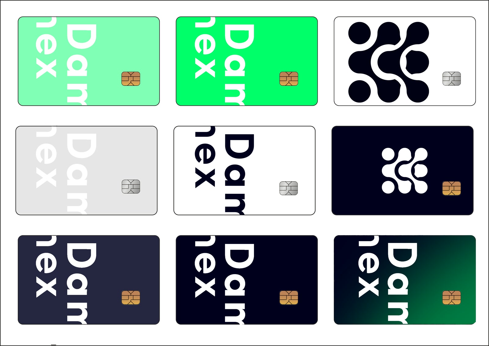 Payment card design concepts
