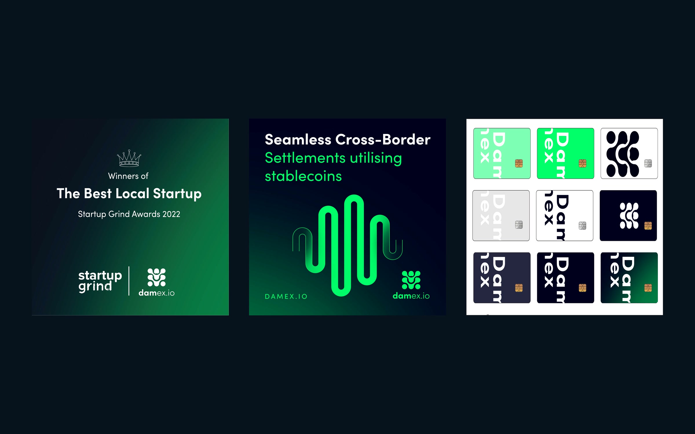 Social graphics made for damex.io