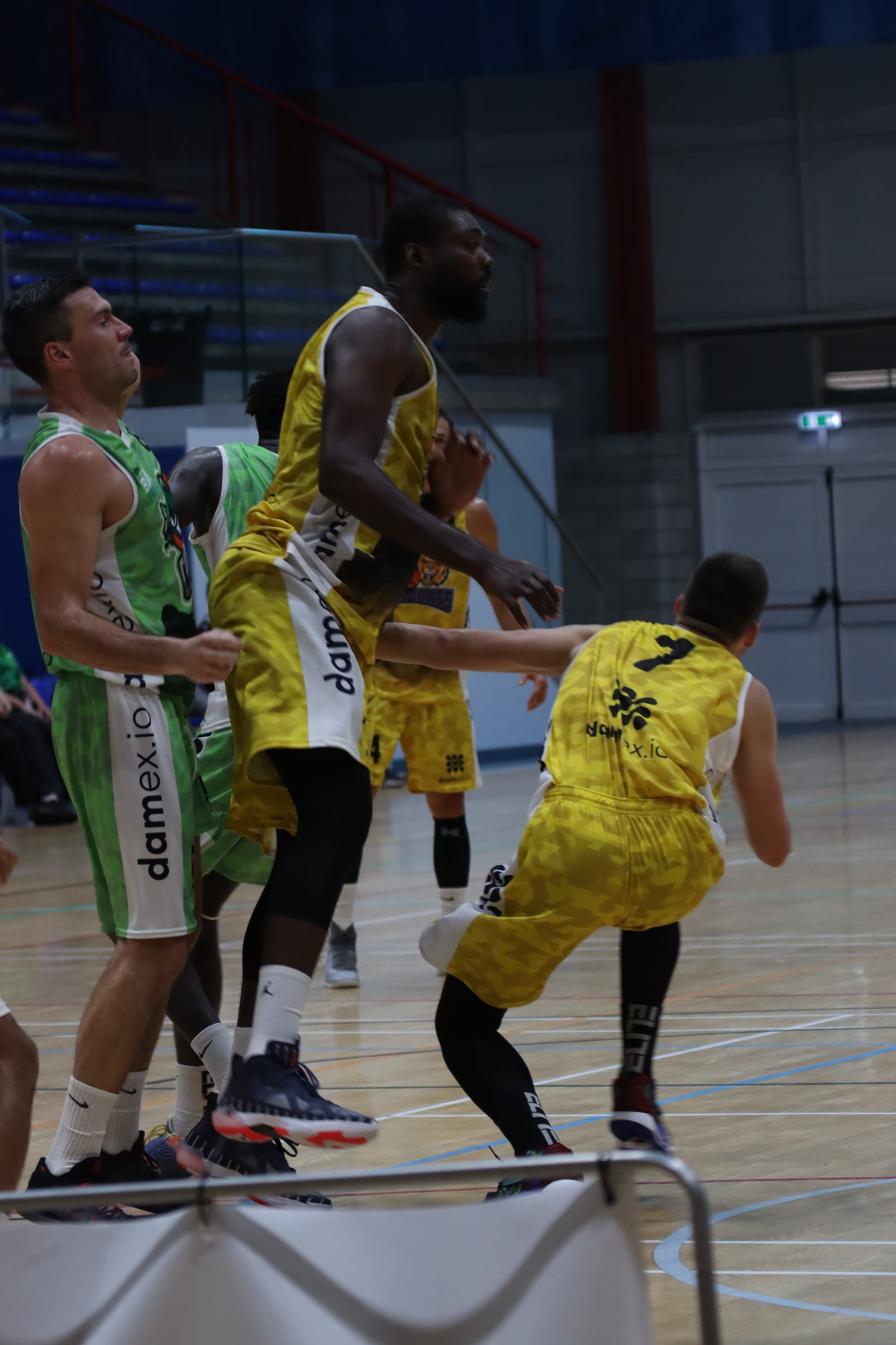 Fighting for a rebound